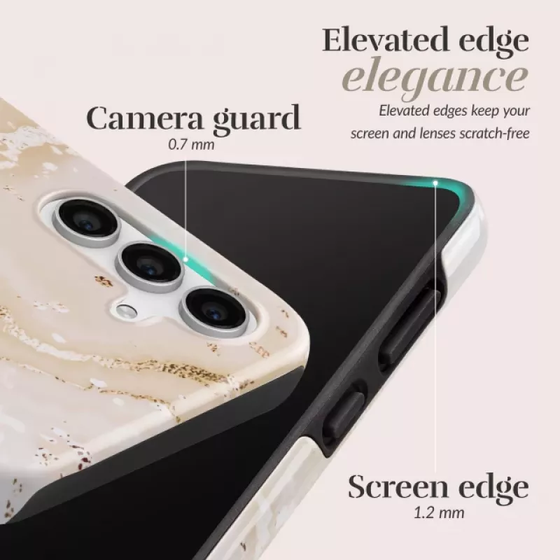MIO Gold Marble custodia compatibile MagSafe per Samsung S24 FE 5G