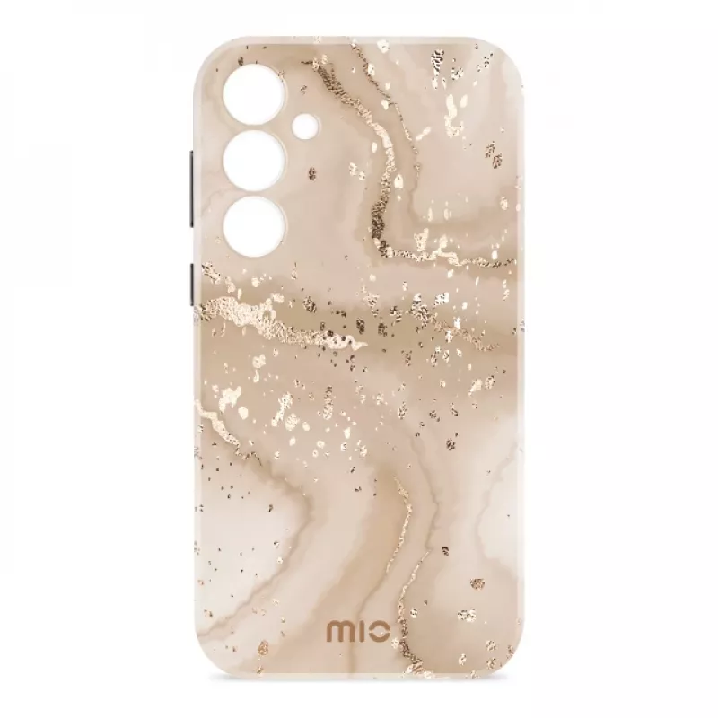 MIO Gold Marble Custodia compatibile MagSafe per Samsung S25 Plus 5G