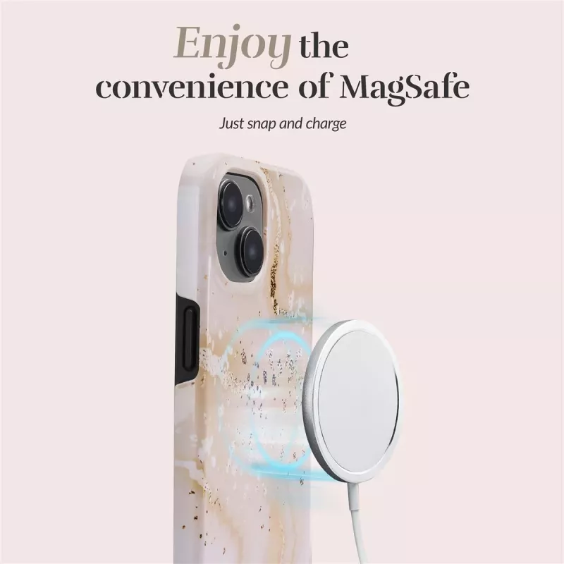 MIO Gold Marble Compatibile MagSafe per iPhone 16