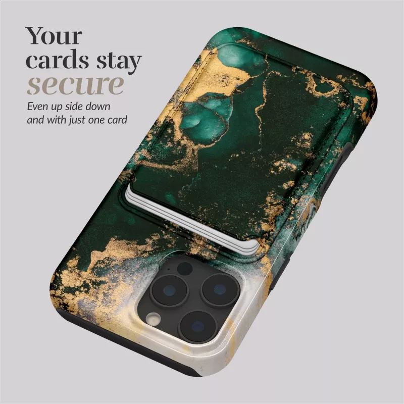 MIO Green Marble Custodia MagSafe compatibile con porta carte