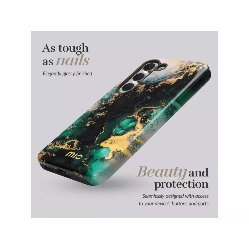 MIO Green Marble custodia compatibile MagSafe per Samsung S25 5G