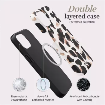 MIO Leopard Custodia compatibile MagSafe per iPhone 16