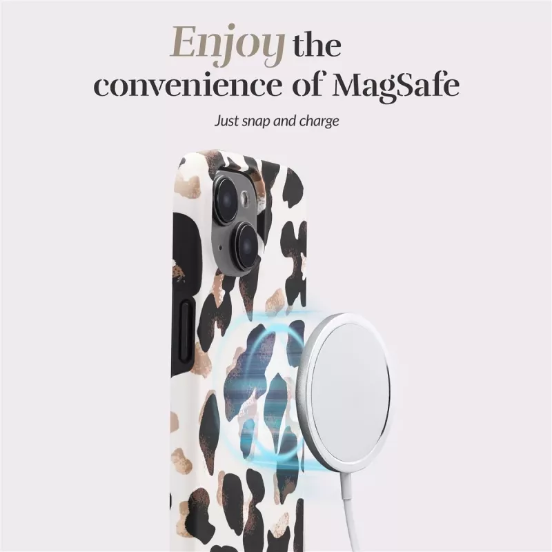 MIO Leopard Custodia compatibile MagSafe per iPhone 16