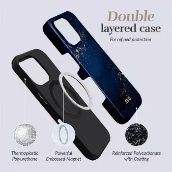 MIO Midnight Sparkle Cover MagSafe compatibile con iPhone 16