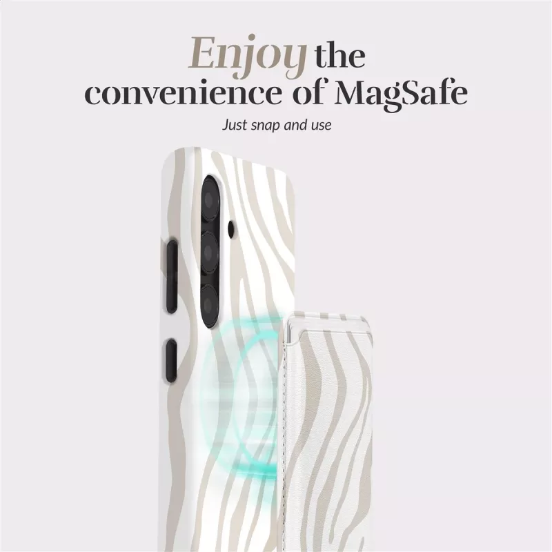 MIO Sandy Zebra Cover MagSafe compatibile porta carte