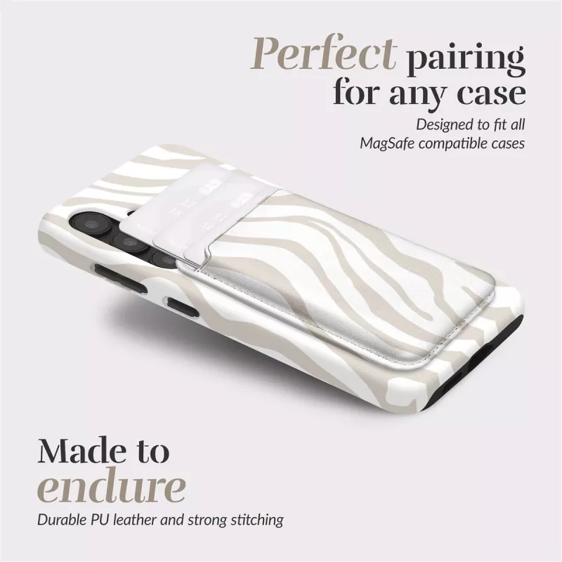 MIO Sandy Zebra Cover MagSafe compatibile porta carte