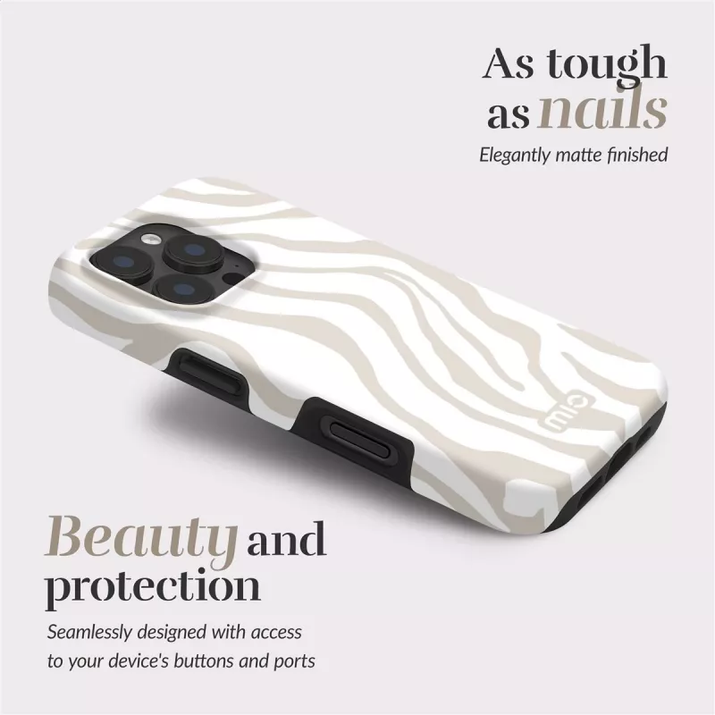 MIO Sandy Zebra Custodia MagSafe compatibile con iPhone 16