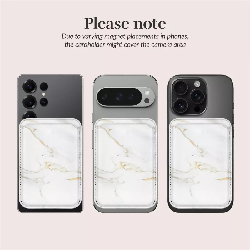 MIO White Marble custodia MagSafe compatibile con portacarte