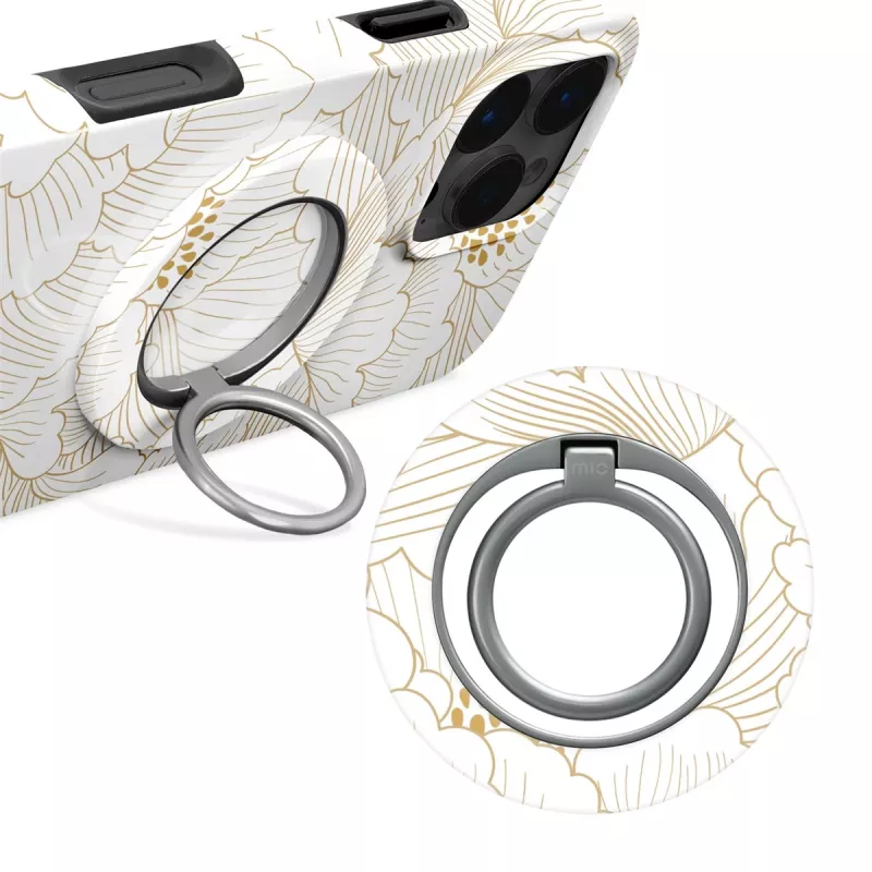 MIO White Roses custodia MagSafe compatibile con anello portatile