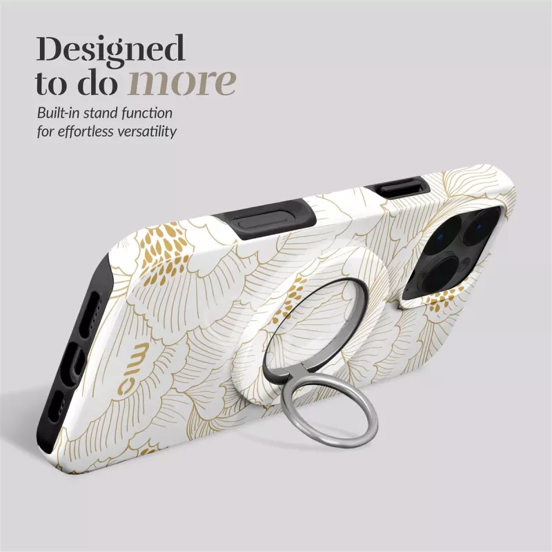 MIO White Roses custodia MagSafe compatibile con anello portatile