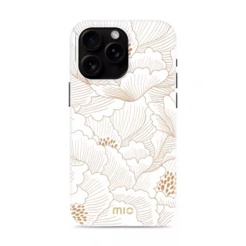 MIO White Roses custodia compatibile MagSafe per iPhone 16 Pro Max