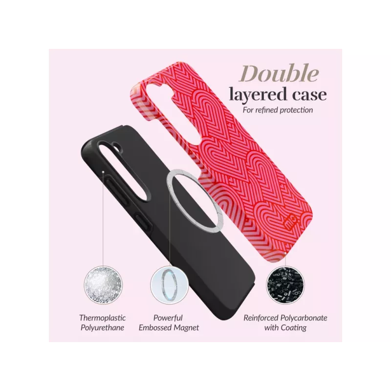 MIO Wild Hearts custodia compatibile MagSafe per Samsung S25 Ultra 5G