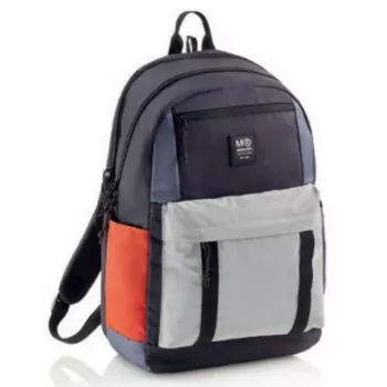 MIQUELRIUS zaino Triple Amsterdam Recycled 3 scomparti blu