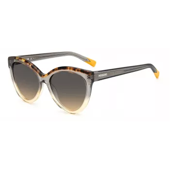 MISSONI Occhiali da sole donna MIS0088SMQEF7 - Montatura in acetato rettangolare, protezione UV400, lenti 57 mm