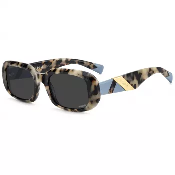 MISSONI Occhiali da sole donna MIS0220SC9K montatura in acetato havana quadrata lenti grigie sfumate 52/20/140 mm