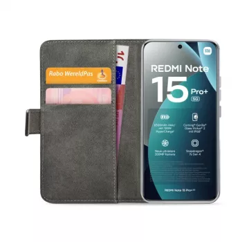 Mobilize Classic Gelly Wallet Book Case Xiaomi Redmi Note 15 Pro+ 5G nero