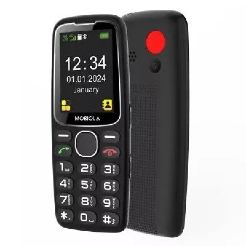 Mobiola MB4120 Cellulare con tasti, Nero