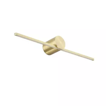 Lampada da parete LED moderna sottile IP44 oro 12W bianco caldo 960lm