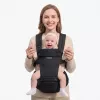 Momcozy Marsupio porta bebè con seduta per fianchi nero