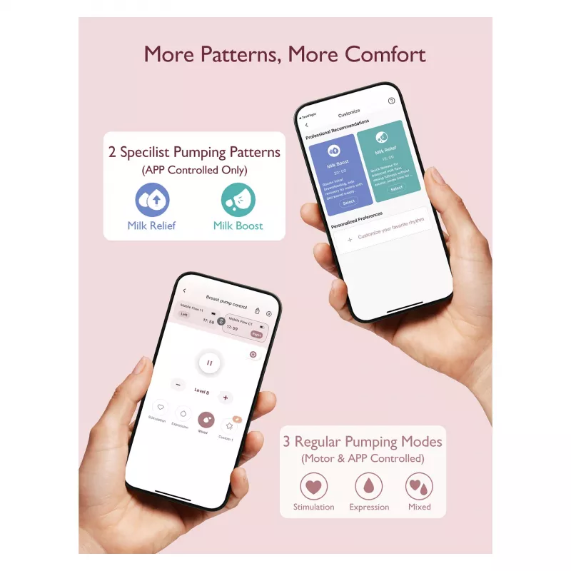 Momcozy M9 tiralatte doppio con batteria e scatola di conservazione