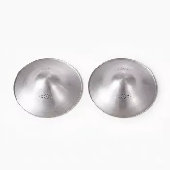 Momcozy NS005 999 coppette per capezzoli in argento fino 45mm - confezione da 2