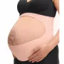 Momcozy fascia per gravidanza (L) - Nude, comoda e sostenitiva cintura di supporto per la gravidanza