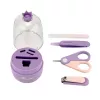 Momini Set per la cura delle unghie del bebè lilla