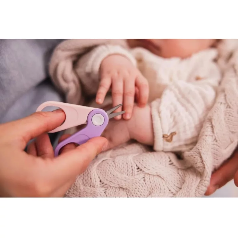 Momini Set per la cura delle unghie del bebè lilla