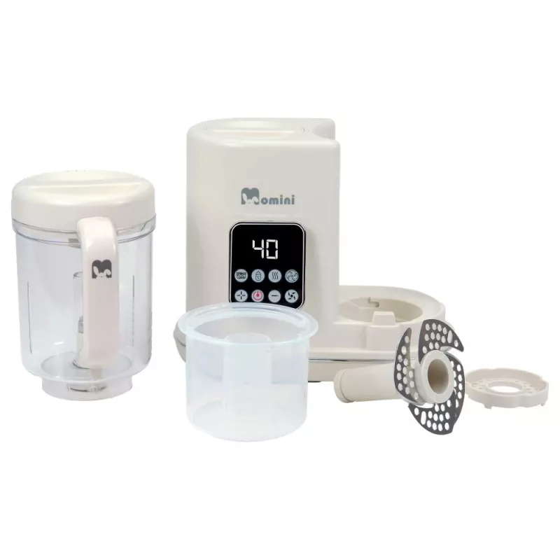Momini frullatore multiuso a vapore con funzione scaldabiberon 7in1 MiniChef