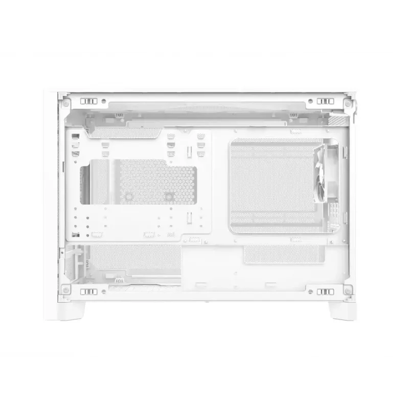 MONTECH TEN (W) case PC mini tower bianco - Micro ATX / Mini-ITX, vetro temperato, ARGB