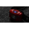 Montis MT002 torcia frontale ricaricabile con sensore di movimento, rosso/nero