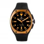 Montres de Luxe orologio da uomo automatico 09SA-BK-1002 48mm quadrante nero cinturino in pelle