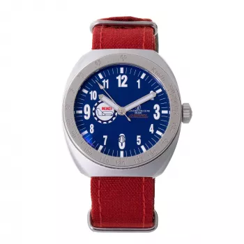 Montres de Luxe Orologio unisex al quarzo 42mm Cassa in acciaio inossidabile Quadrante blu Cinturino in pelle 09MON-ALKZBLU