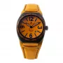 MONTRES DE LUXE Orologio unisex 09BK-2502 40mm acciaio inox pelle nera