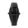 MONTRES DE LUXE Orologio Unisex 09BK-3003 40mm Quarzo Analogico Acciaio Inox Pelle Nero