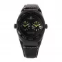 MONTRES DE LUXE Orologio Unisex 09BK-3003 40mm Quarzo Analogico Acciaio Inox Pelle Nero