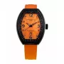 MONTRES DE LUXE orologio da donna analogico al quarzo 09EX-L8302 35mm cassa in acciaio inossidabile quadrante argento cinturino in vera pelle