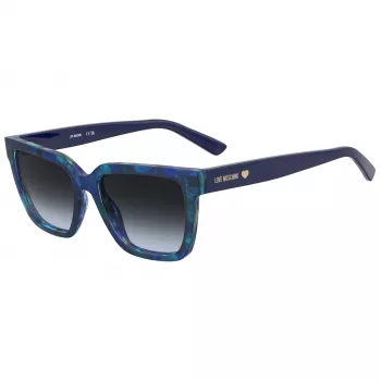 MOSCHINO LOVE occhiali da sole donna MOL087-S-PJP montatura cat-eye in acetato, lenti grigio sfumato, 55/17/140 mm