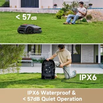 MOVA Lidax Ultra 800 robot tagliaerba – 800 m², larghezza di taglio 18 cm, controllo tramite app Bluetooth, filo perimetrale incluso