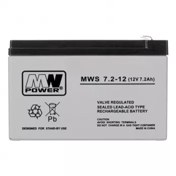 MPL Power Elettro MWS 7.2-12 Batteria UPS piombo-acido VRLA AGM 7.2Ah 12V