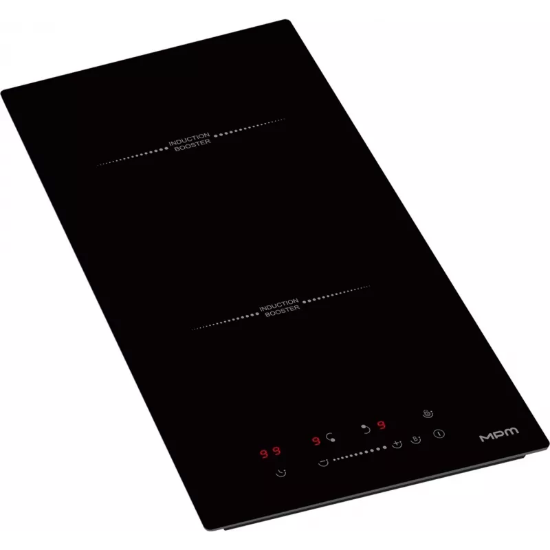 MPM MPM-30-IM-18 Piano cottura a induzione da incasso 29 cm nero 2 zone comando touch