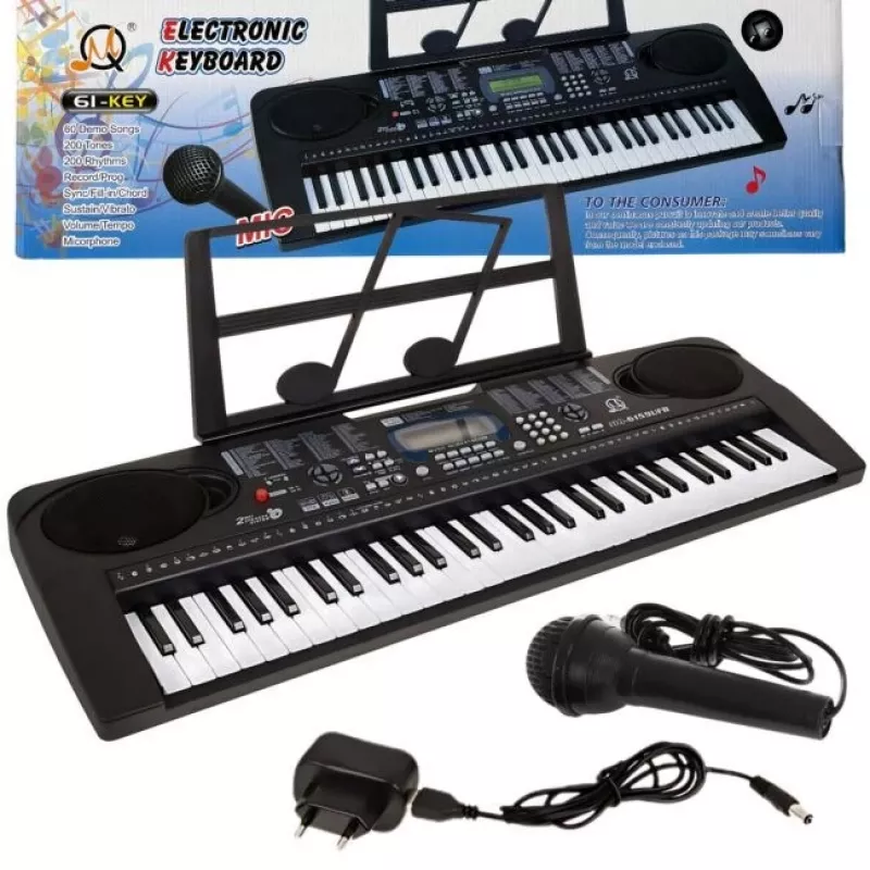 MQ 6159 UFB Tastiera didattica per bambini 61 tasti con microfono