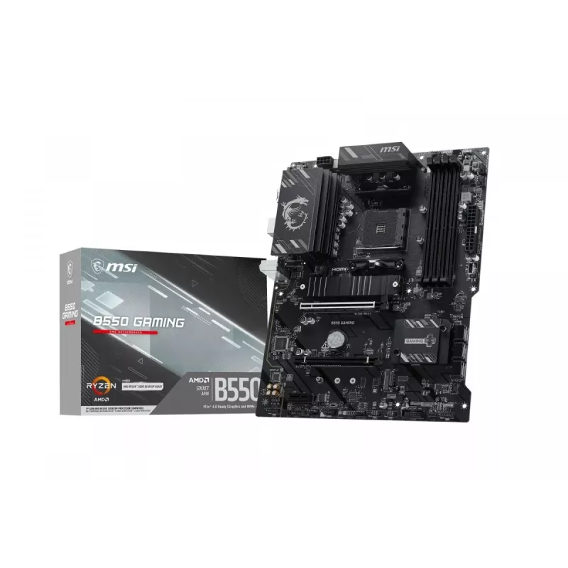 MSI B550 GAMING scheda madre - chipset AMD B550, socket AM4, ATX, DDR4, HDMI/DP