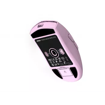 MSI FORGE GM340 W Mouse gaming leggero con sensore PixArt PAW-3311, fino a 12.000 DPI, Tri-Mode Wireless (2,4 GHz/Bluetooth/USB-C), viola