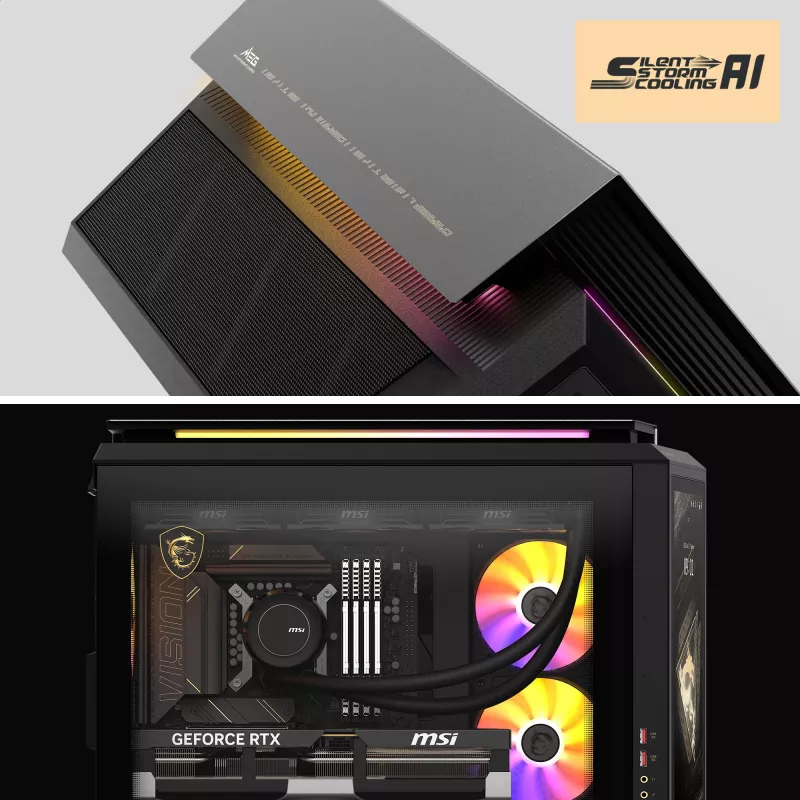 MSI MEG Vision X AI 2NVV9-285AT PC desktop (nero/trasparente, Windows 11 Home)