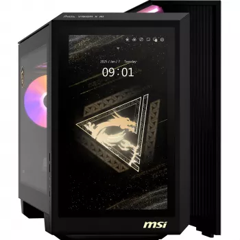 MSI MEG Vision X AI 2NVV9-285AT PC desktop (nero/trasparente, Windows 11 Home)