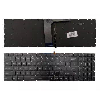 MSI MS-16JB Tastiera di ricambio per laptop - US inglese QWERTY, retroilluminata, nera