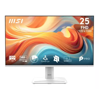 MSI PRO MP251W E14A monitor office 24,5 pollici Full HD IPS 100Hz, bianco