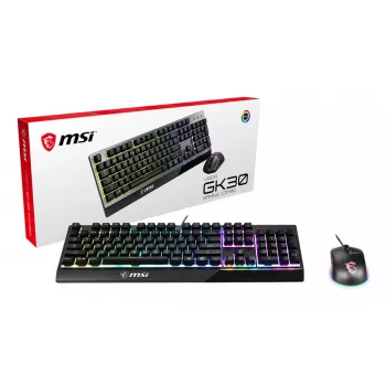 MSI Vigor GK30 Combo set tastiera e mouse gaming RGB, nero