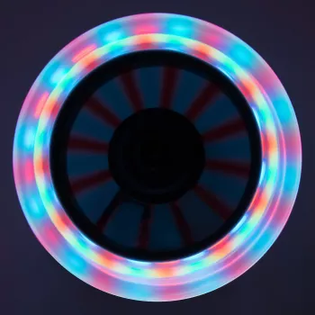 MUUWMI monopattino in alluminio Neon, 125 mm, con ruote luminose